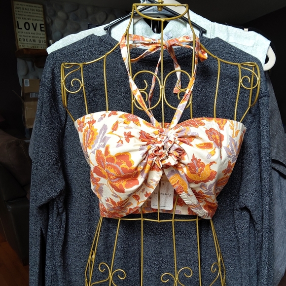 FREE PEOPLE Summer of Love Boho Convertible Bandeau Top NWT - Picture 3 of 16